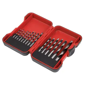 Sealey Brad Point Wood Drill Bit Set 15pc AK3715W