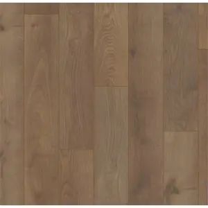 PACK OF 10 (Total 10 Units) - Brown Oak 12mm Thick Laminate Flooring (14.8m2 Coverage)