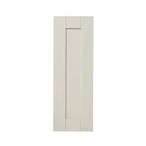 GoodHome Verbena Painted natural ash Matt cashmere Shaker Highline Cabinet door (W)250mm (H)715mm (T)20mm