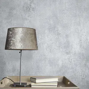 Galerie Industrial Effects Silver/White Glass Stone Marble Wallpaper Roll