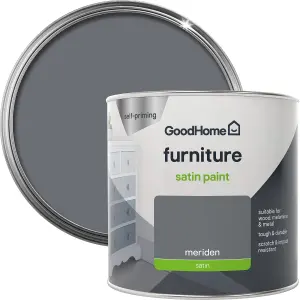 GoodHome Meriden Satin Furniture paint, 500ml