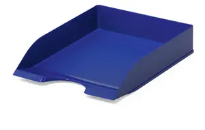 Durable Stackable Letter Tray Document Organiser Paper File - A4+ Blue