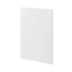 GoodHome Balsamita Matt white slab Standard End panel (H)870mm (W)590mm