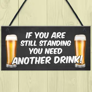 Funny Humour Home Bar Sign Hanging Man Cave Sign Joke Pub Garden Sign Gift