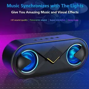 Wireless Bluetooth Portable Speaker Stereo Bass Loud Usb Aux Fm