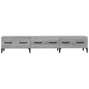 Berkfield TV Cabinet Grey Sonoma 150x34,5x30 cm Engineered Wood