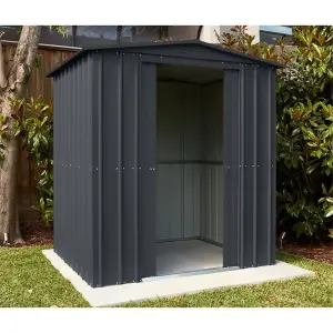 6 x 4 Premier Apex Metal Garden Shed - Anthracite Grey (6ft x 4ft / 6' x 4' / 1.8m x 1.2m)