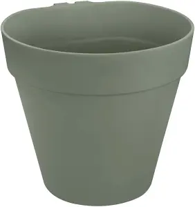 Elho Loft Urban Green Wall Single 15cm Plastic Plant Pot in Pistachio Green