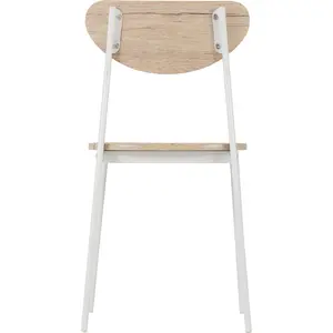 Corrinne Dining Chair (Set of 2) White/Oak