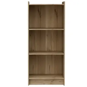 Brooklyn 3 shelf bookcase, bleached pine effect