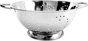 Stainless Steel Deep Colander 28Cm Cooking Kitchen Strainer Sieve