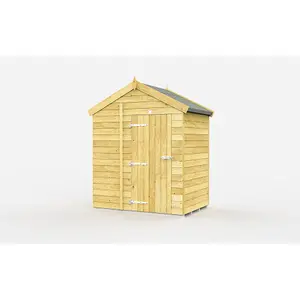 DIY Sheds 7x4 Apex Shed - Single Door Without Windows