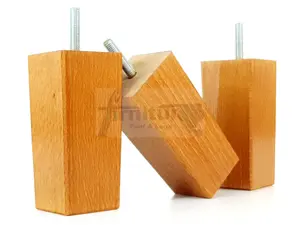 4x REPLACEMENT FURNITURE LEGS SOLID WOOD 110mm HIGH SOFAS CHAIRS SETTEE CABINETS LEGS M10 TSP2055