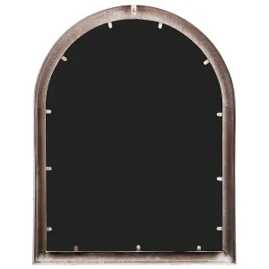 Beliani Retro Wall Mirror EMBRY Metal Beige