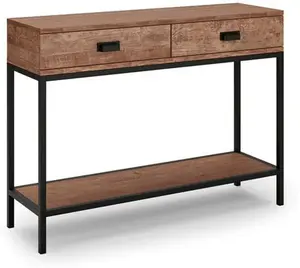 Dunelm Fulton Console Table Pine, Industrial, Medium Wood, Fulton Pine