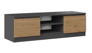 RTV120 TV Cabinet Antracite Artisan Oak