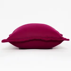 Homescapes Burgundy Plain Outdoor Cushion 45 x 45 cm, Set of 2