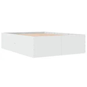 Berkfield Bed Frame without Mattress White 120x190 cm Small Double