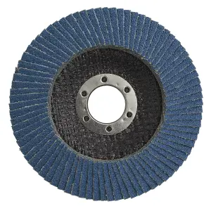 Sealey Flap Disc Zirconium 115mm 22mm Bore 40 Grit Abrasive Flaps FD11540