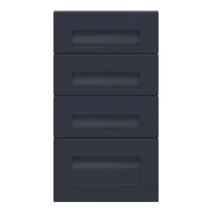 GoodHome Garcinia Matt navy blue Drawer front, Pack of 1 (H)715mm (W)397mm (T)20mm