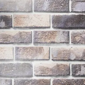 Zed Decor Vintage Brick Stone Effect Self Adhesive Vinyl Wallpaper, Bedroom & Living Room Industrial Brick B1076-3