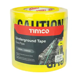 Timco - Underground Tape - Gas Pipe (Size 365m x 150mm - 1 Each)