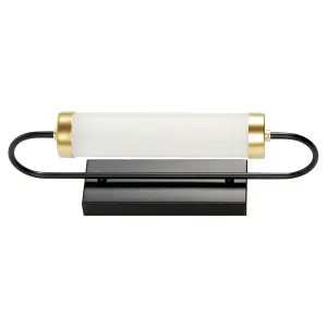 Metal LED Wall Lamp Black and Gold HENRY