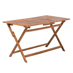 Garden Table Wood Dark Wood CENTO