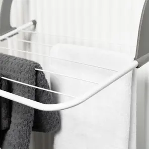 Over Radiator 2 x Clothes Airer Foldable Clothes Towel Rail Holder Dryer Hanger