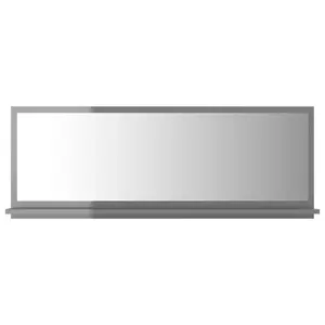 Dorlene Framed Wall Mounted Bathroom Mirror High Gloss Grey / 80 cm