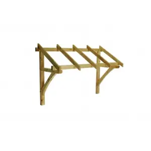 Cheshire Mouldings Pine Flat Roof Porch Canopy 1736mm