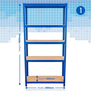 5 Tier Ultimate Garage Shelving 1800h x 900w x 300d mm 175kg