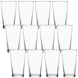 Queensway Home & Dining 570ml Tempered Pint Glass  Beverages Drinking Pub Bar Glasses Set of 12