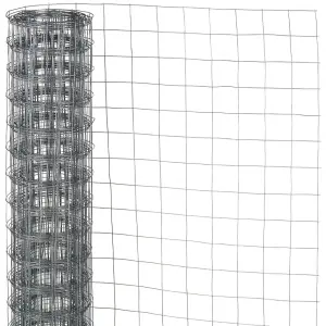 Nature Wire Mesh Square 0.5x5 m 13 mm Galvanised Steel