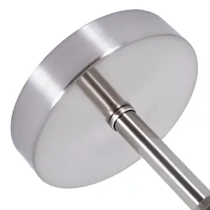 Brushed Satin Nickel Ceiling Light Fitting for Industrial Style Light Bulbs