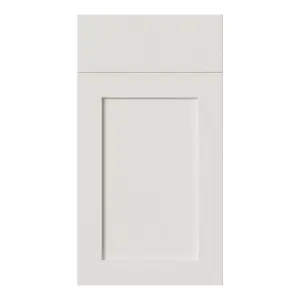 Tydeman Matt porcelain Shaker Drawerline Cabinet door (W)400mm (H)720mm (T)20mm