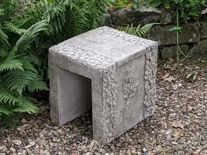 Daisy Design Stone Cast Garden Stool / Seat