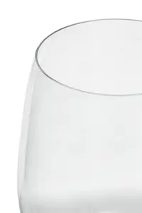 Interiors by Premier Durable Design Set Of 4 Crystal Large Tumblers, Elegant Large Tumblers For Kitchen, Safe Elegant Tumblers