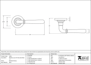 From The Anvil Polished Chrome Newbury Lever on Rose Set (Plain) - Unsprung