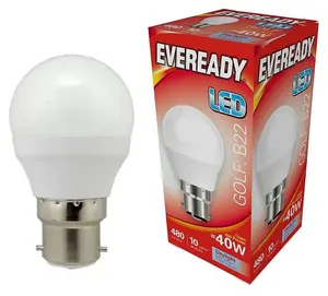 Eveready 4.9w LED BC Opal Golf Ball 6500k - Daylight