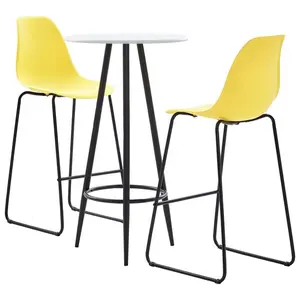 Bellario 2 - Person Dining Set White / Yellow