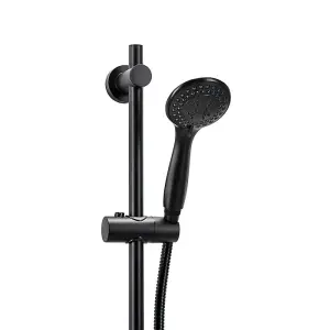 Croydex Nero 3 Function Shower Set Matt Black