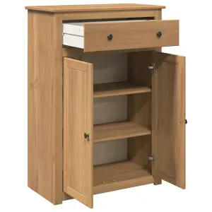 Berkfield Shoe Cabinet Panama 80x40x114 cm Solid Wood Pine