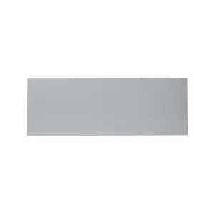 GoodHome Alisma High gloss grey Slab 2 drawer front, bridging door & bi fold door 1000mm