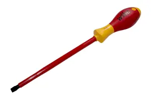 Wiha Slotted Screwdriver 8mm 1000v VDE Electrician Flat Head SoftFinish 00831