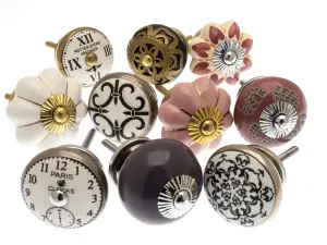 MangoTreeKnobs - Mixed Set of Vintage Shabby Chic Cupboard Knobs x Pack 10 (MG-11)