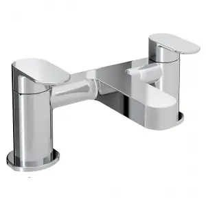 Bristan Frenzy Bath Filler Chrome Taps Deck Mount Bathroom Tap