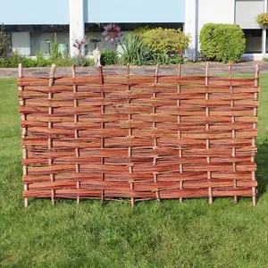 Willow Bunch Weave Hurdle Fence Panel 6ft x 6ft