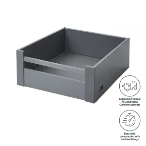 GoodHome Soto Matt anthracite Drawer front (H)187mm (W)355mm (T)13mm