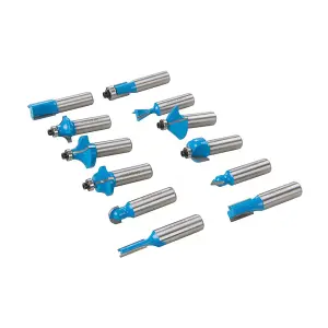 Silverline 12mm TCT Router Bit Set 12Pce